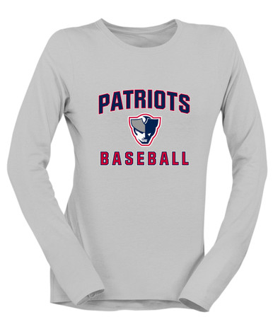 Seeger Patriots Baseball #1 Women's LS T-Shirt
