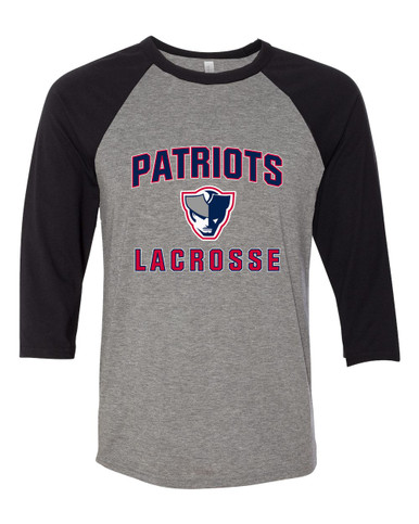 Seeger Patriots Lacrosse Men's Baseball T-Shirt
