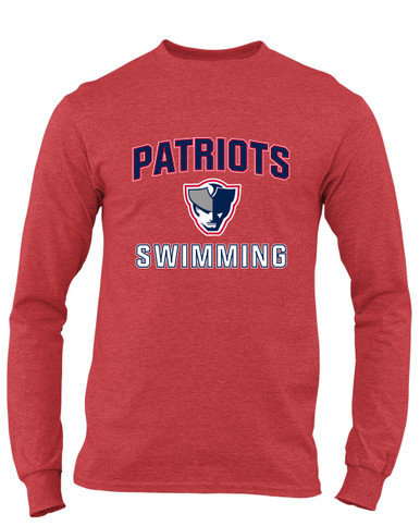 Seeger Patriots Swimming Men's LS T-Shirt