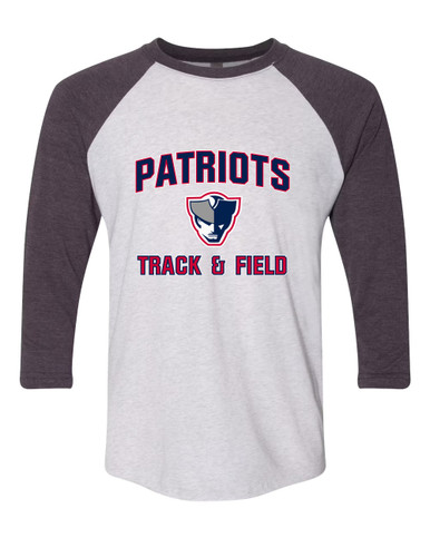 Seeger Patriots Track & Field Men's Baseball T-Shirt