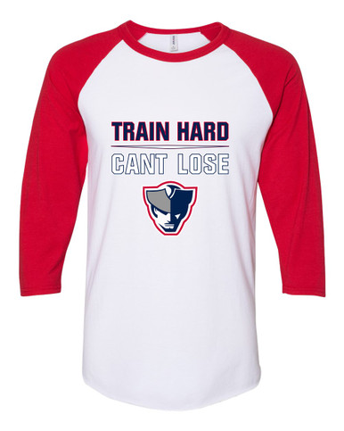Seeger Patriots Train Hard, Can't Lose Women's Baseball T-Shirt