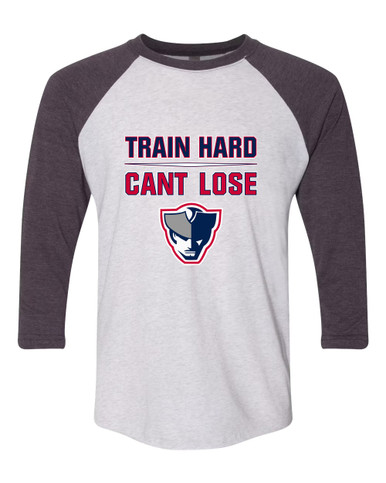 Seeger Patriots Train Hard, Can't Lose Men's Baseball T-Shirt