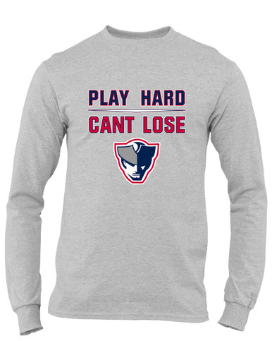 Seeger Patriots Play Hard, Can't Lose Men's LS T-Shirt
