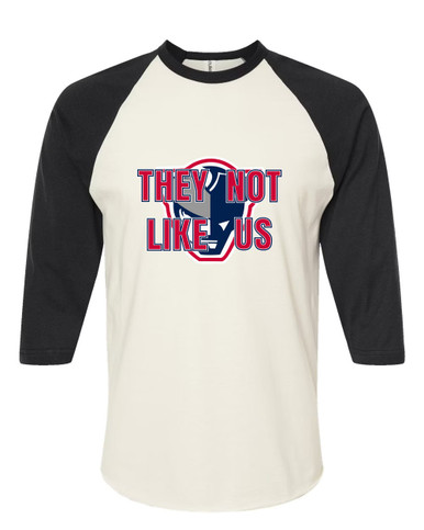 Seeger Patriots They Not Like Us #2 Women's Baseball T-Shirt