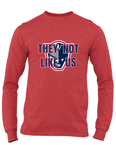 Seeger Patriots They Not Like Us #2 Men's LS T-Shirt