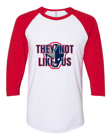 Seeger Patriots They Not Like Us #2 Men's Baseball T-Shirt