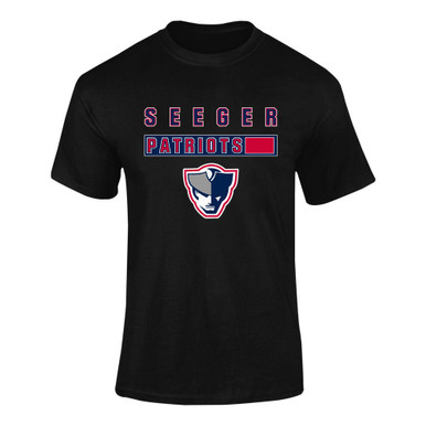Seeger Patriots Mascot #7 Men's Premium SS T-Shirt