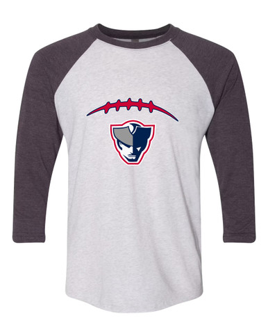 Seeger Patriots Football #2 Men's Baseball T-Shirt