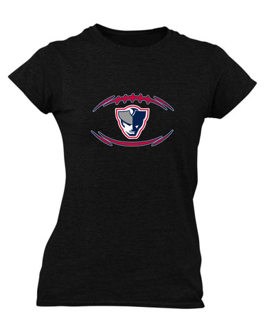 Seeger Patriots Football #3 Women's SS T-Shirt