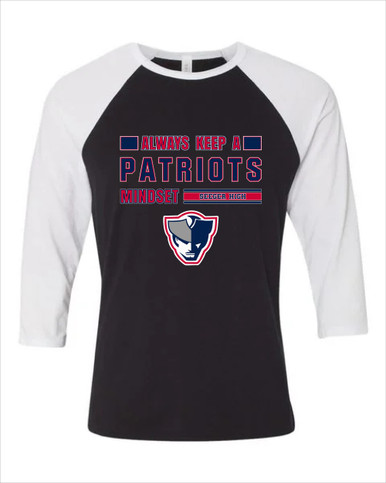 Seeger Patriots Mindset Men's Baseball T-Shirt