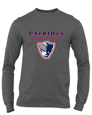 Seeger Patriots Mascot #8 Men's LS T-Shirt