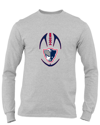 Seeger Patriots Football #4 Men's LS T-Shirt
