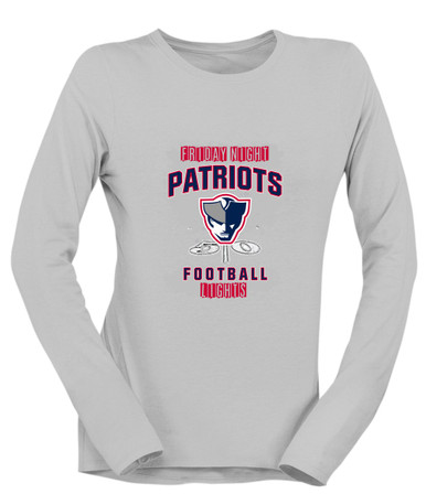 Seeger Patriots Football #6 Women's LS T-Shirt