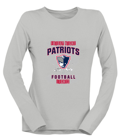 Seeger Patriots Football #6 Women's Premium LS T-Shirt