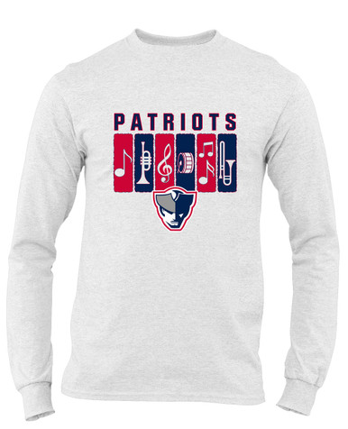 Seeger Patriots Band # 2 Men's LS T-Shirt
