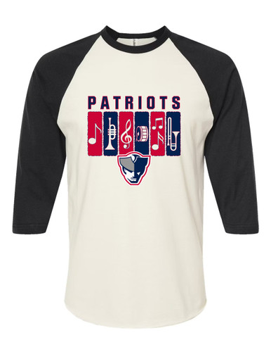 Seeger Patriots Band # 2 Men's Baseball T-Shirt