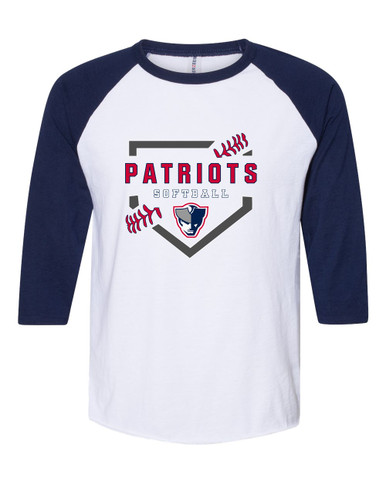 Seeger Patriots Softball #2 Women's Baseball T-Shirt