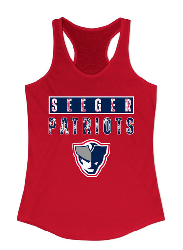 Seeger Patriots Mascot #9 Women's Tank Top