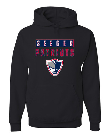 Seeger Patriots Mascot #9 Men's Premium Hoodie