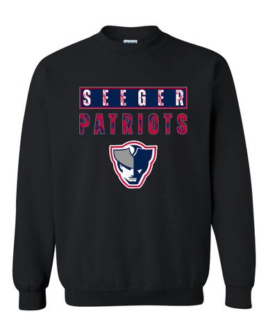 Seeger Patriots Mascot #9 Men's Sweatshirt