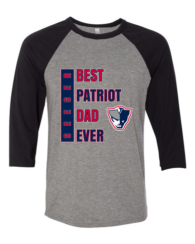 Seeger Patriots Best Patriot Dad Men's Baseball T-Shirt