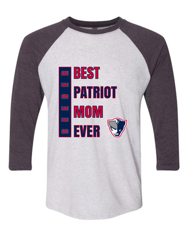 Seeger Patriots Best Patriot Mom Women's Baseball T-Shirt