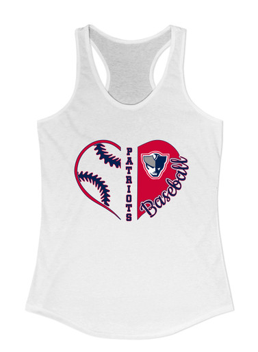 Seeger Patriots Heart Baseball Women's Tank Top