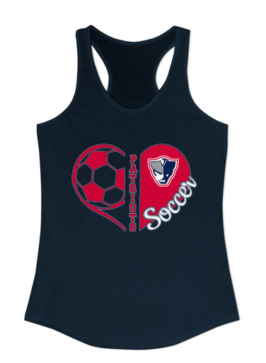 Seeger Patriots Heart Soccer Women's Tank Top