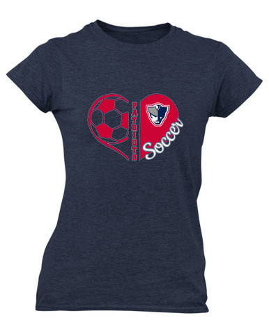Seeger Patriots Heart Soccer Women's SS T-Shirt