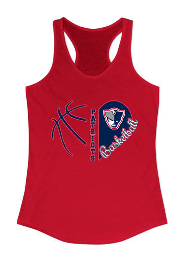 Seeger Patriots Heart Basketball Women's Tank Top