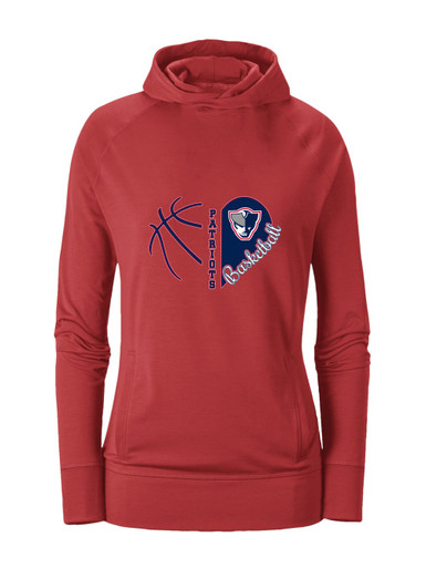 Seeger Patriots Heart Basketball Women's Hoodie