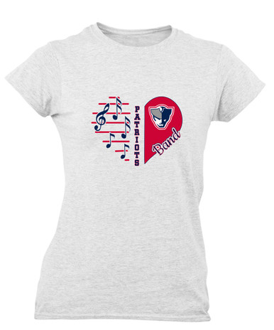 Seeger Patriots Heart Band Women's SS T-Shirt