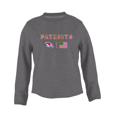Pender Patriots Pink Camo Flag Women's Sweatshirt