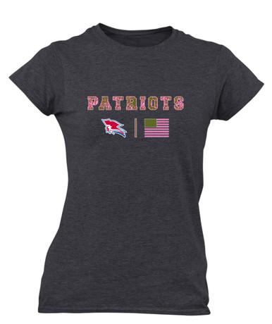 Pender Patriots Pink Camo Flag Women's Premium SS T-Shirt