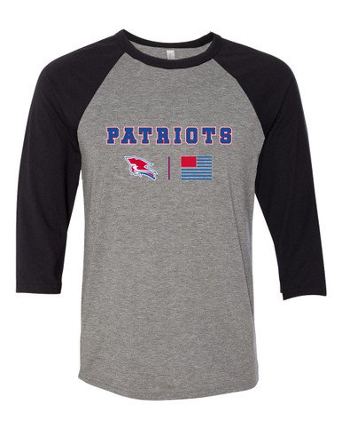 Pender Patriots Team Colors Flag Women's Baseball T-Shirt