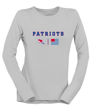 Pender Patriots Team Colors Flag Women's LS T-Shirt