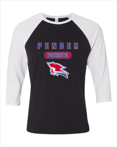 Pender Patriots Mascot #3 Women's Baseball T-Shirt