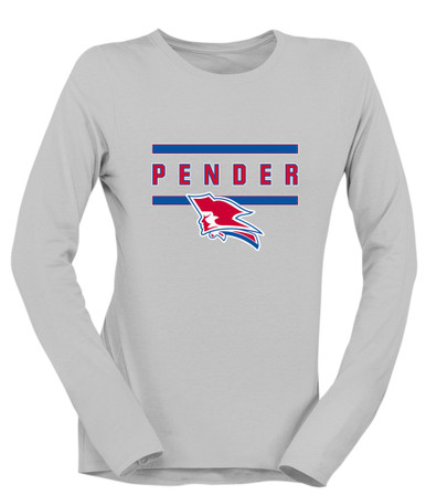 Pender Patriots Mascot #4 Women's LS T-Shirt