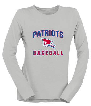 Pender Patriots Baseball #1 Women's Premium LS T-Shirt