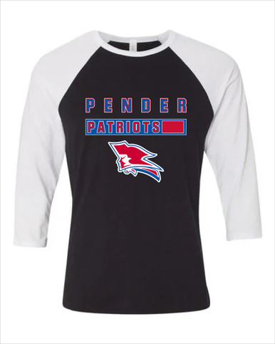 Pender Patriots Mascot #7 Men's Baseball T-Shirt