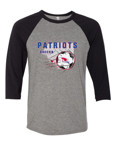 Pender Patriots Soccer #2 Women's Baseball T-Shirt