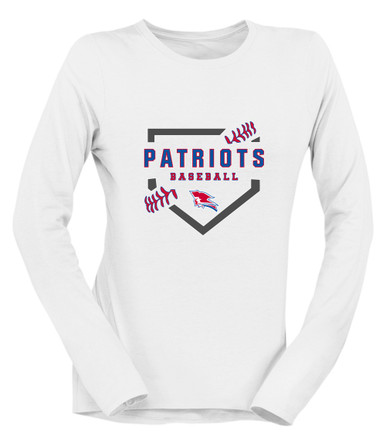 Pender Patriots Baseball #2 Women's Premium LS T-Shirt