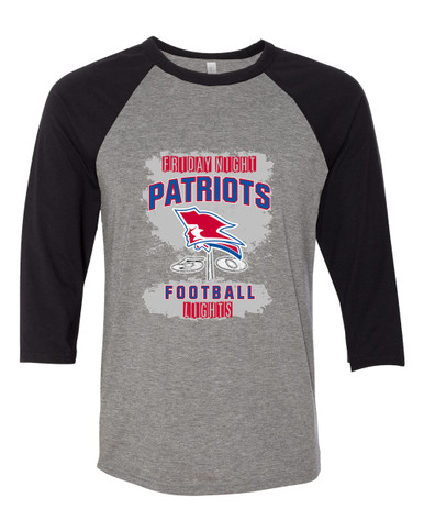Pender Patriots Football #6 Women's Baseball T-Shirt
