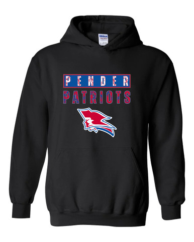 Pender Patriots Mascot #9 Men's Hoodie