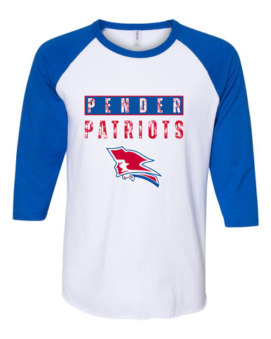 Pender Patriots Mascot #9 Women's Baseball T-Shirt