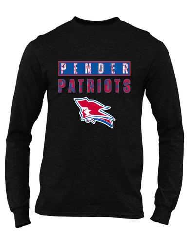 Pender Patriots Mascot #9 Men's LS T-Shirt