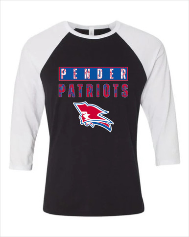 Pender Patriots Mascot #9 Men's Baseball T-Shirt