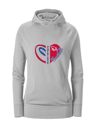 Pender Patriots Heart Football Women's Hoodie