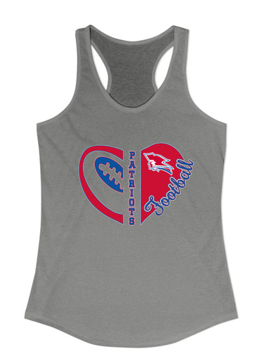 Pender Patriots Heart Football Women's Tank Top
