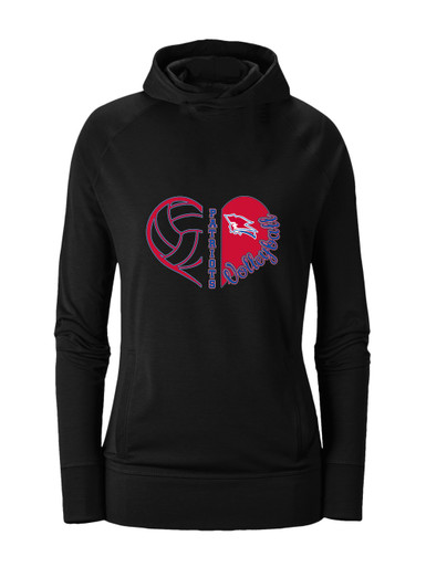 Pender Patriots Heart Volleyball Women's Hoodie